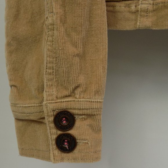 Plugg Tan Corduroy Button Front Blazer Jacket Size Small READ DESCRIPTION! - Picture 6 of 12